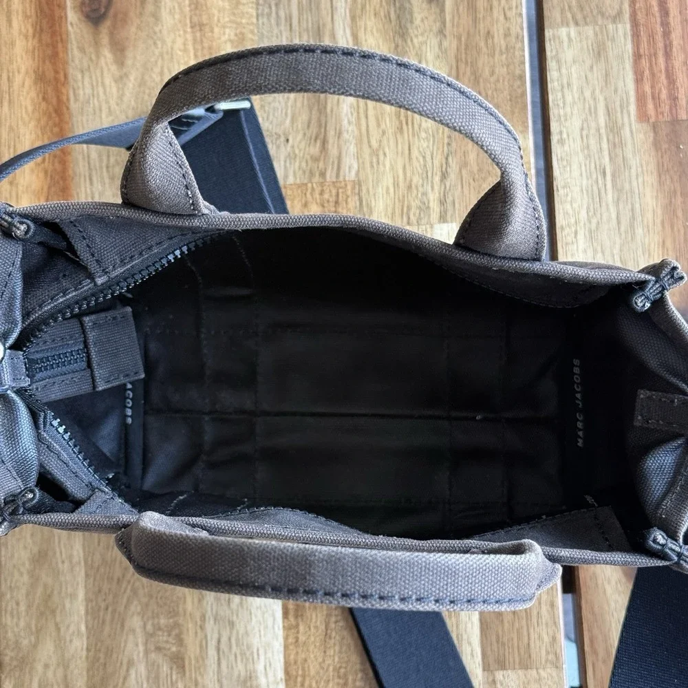 Marc Jacobs The Canvas Tote Bag Black with Detachable Strap~FADED~ NO RETURNS